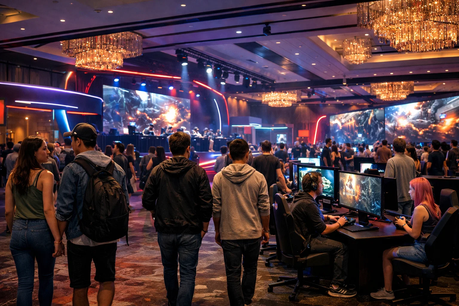 Gaming tournament and expo page preview